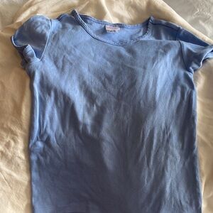 Hanna Andersson Light Blue Cotton Tee